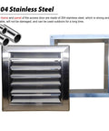 Rock Solid Performance With 36 By 42 Inch Three Forty Stainless Steel Vented Access Panel Hinged Drywall Inspection Door, 304 stainless steel design.