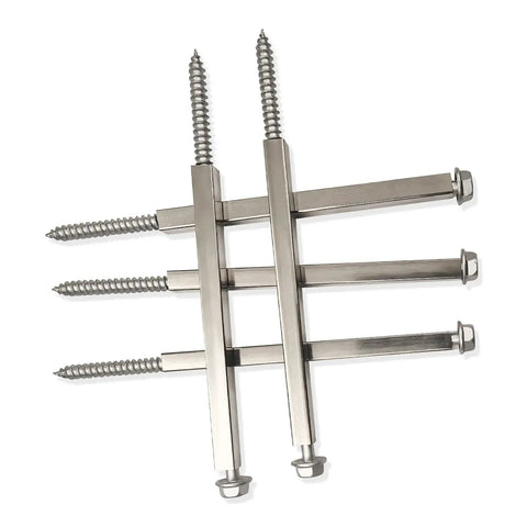 6 Inch Gutter Screws for 4 Inch Gutters Repair Kit with Rust Resistant Coated Finish and Stainless Steel Collar White Screws and Rings 10 Pack