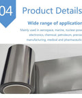 Top Notch Ninety Nine Point Nine Percent Pure Metal Foil Sheet For Precision Modeling And Industrial Work rolled view