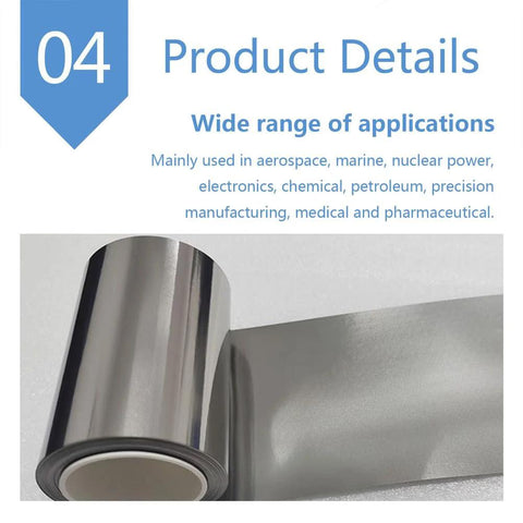 Top Notch Ninety Nine Point Nine Percent Pure Metal Foil Sheet For Precision Modeling And Industrial Work rolled view