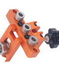Doweling Jig Drill Kit 3 In 1 Aluminum Alloy Anodized Drilling Locator Puncher for precise dowel joinery in woodworking projects