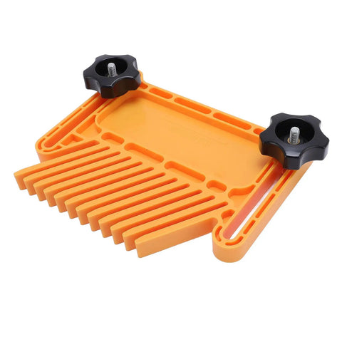 Ironclad Featherboard Safety Device For Table Saws And Band Saws To Stop Kickback Cold with ABS nylon material and quick slot mount.