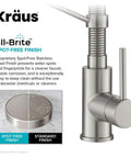 Heavy Duty Stainless Steel Pull Down Kitchen Faucet With Built In Water Filter showing sleek spot-free finish and modern design.