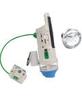 HydroRight Water Saving Dual Flush Valve With Push Button Handle For Toilet Converts Most Toilets To Dual Flush And Cuts Water Use By Up To 70 Percent Durable Plastic Chrome Easy Install To Fit Most Toilets