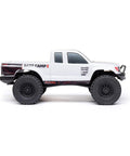 Side view of SCX24 Base Camp 4x4 Rock Crawler Ready To Run RC Truck Brushed With Included Spektrum 2.4GHz Radio System white body