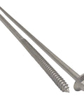 Badass Galvanized Timber Screws 25 Pack Rock Solid Hex Head Structural Fasteners with coarse threads for outdoor use.