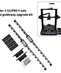 Upgrade Y Axis Rail For Ender 3 S1 Pro With MGN9H Linear Rail and kit components for precise movement