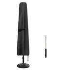Waterproof Patio Umbrella Cover For 7 To 9 Ft Outdoor Market Parasol With Push Rod No Fuss Heavy Duty 210D Oxford Fabric With Silver Coated Inner