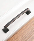 Oil Rubbed Bronze 5 Inch Cabinet Pulls Pack Of 10 Solid Metal Contemporary Big Square Arch Handles With 25mm And 38mm Screws