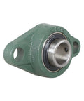 Close-up of 10 Pack UCFL205-16 Pillow Block Bearings With 1 Inch Bore Beefy Steel Self Aligning Flange Bearing 2 Bolt Block