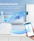 G2 WiFi Gateway for TTLock Keyless Entry, Bluetooth Deadbolt Hub, manages smart locks with TTLock App via phone