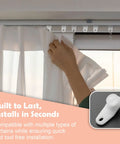 40 Pc Curtain Track Gliders White Plastic Slider Hooks For Window Curtains Easy Glide Lightweight Rail Sliders Traverse Rod Replacement Parts For Kitchen Bedroom And Bathroom, white gliders on curtain track
