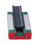 Close-up of MGN9H carriage block component of a 400mm Linear Rail Guide With MGN9H Carriage Block For 3D Printers And CNC Machines H Type
