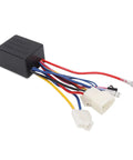 12V Brushed Motor Speed Controller for Electric Bikes and Scooters with metal housing and wires, side view