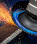 Beast Mode CC Grind Robust Ceramic Disc For Aggressive Metal Grinding With STEELOX VICTOGRAIN Ceramic And Rugged Fiberglass Backing in use