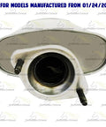 Exhaust Muffler Tail Pipe For Jeep Wrangler 2000 2006 4.0L Drop In Replacement Stainless Steel Direct Fit showing pipe end