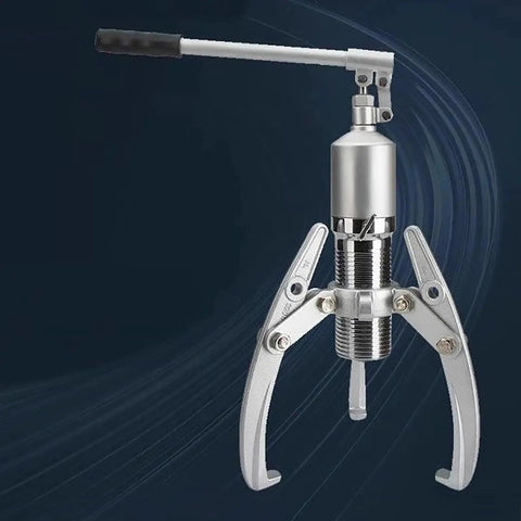 20 Ton Hydraulic Bearing Puller Heavy Duty Separator With Forged Claw Arms Built Like A Tank For Auto Repair Shops image showing silver puller with ergonomic handle.