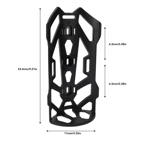 Front Fork Cage For Mountain Bikes, Solid Plastic Bottle Mount With Easy Installation Kit, Waterproof Water Bottle Storage