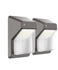 40W LED Wall Pack Light With Dusk To Dawn Photocell Outdoor Wall Mount 4400 Lumen 4000K Daylight 120 277V UL Listed Real Bright Security Lighting For Porch Garden Garage And Warehouse 2 Pack, front view