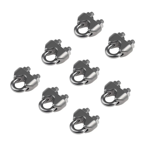 Heavy Duty 304 Stainless Steel Wire Rope Cable Clips And Clamps For Rigging Hardware That Are Tough As Nails And Damn Near Indestructible For Any Outdoor Job