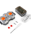 Slick Hopped Up Power Module Kit with remote control unit, battery housing, and cables for building block models.