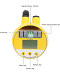 Pro Grade Digital Ultrasonic Level Meter 0-10m Range DC24V LCD Display 4-20mA Output Water Level Sensor Yellow front view