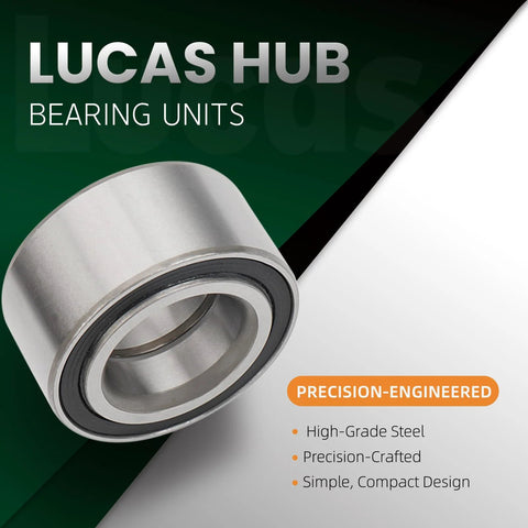 Front Wheel Hub Bearing Set Left And Right With ABS For Ford C-Max 2013-2018, Escape 2013-2019, Focus 2012-2018, Transit Connect 2014-2023, Lincoln MKC 2015-2019 Direct Fit Replacement LWB960375A displayed with precision-engineered design features.
