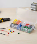 Massive 400 Piece Insulated Wire Ferrule Terminal Kit Featuring Premium Copper Crimp Connectors That Keep Stranded Wires Tidy And Secure For Control Panels Cars And Heavy Equipment Projects in case