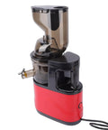 Zaicoler 5.4 Inch Cold Press Juicer With Wide Chute For Whole Produce Slow Masticating Extractor, electric, red and black design