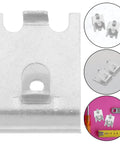 Heavy Duty Freezer Shelf Clips Set 8 Pieces Stainless Steel Brushed Finish, flexible rack support brackets