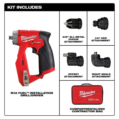 Kickass Brushless Installation Drill And Driver Cranking Out Heavy Duty Torque With Zero Drag In Tight Spots Tool Only Renewed Gear with attachments and bag