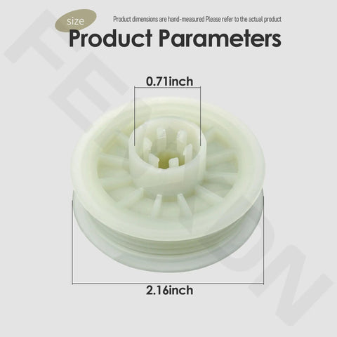 No Sweat Replacement Washing Machine Motor Pulley for Whirlpool Models 2 5/16 inch diameter with 4 ribs and 5 grooves