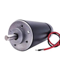 Heavy Duty Cnc Engraving Spindle Motor 300W 48V Dc Brush Air Cool 12000 Rpm viewed from the front with exposed wiring.
