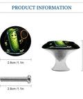 Funny Pickle Cucumber Tennis Themed Cabinet Knobs Set Of 2 Pull Handles, 1.1in diameter, aluminum alloy, stainless steel finish