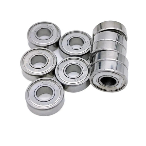 10pcs Deep Groove Ball Bearings In Single Row for smooth operation, featuring a sealed design to keep gears dust free.