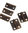 Heavy-Duty Concealed Rotating Hinges Set For Cabinets And Jewelry Boxes, 10-Piece 4-Hole Doors Fittings, 16x13mm Size, Easy Install