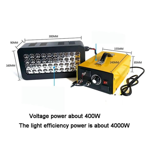 Industrial Grade Hella Efficient 400W Led Uv Curing Lamp With Tunable 365Nm 395Nm And 405Nm Bands For Quick Fix Inkjet And 3D Photopolymer Resin Job Sites