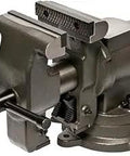 5 Inch Multi Jaw Bench Vise With 360 Degree Rotating Head And Base Three Sets Of Replaceable Hardened Steel Jaws For Flat And Round Stock