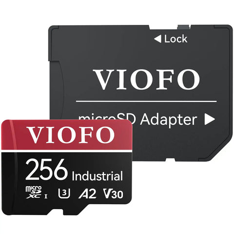Industrial Grade 256GB MicroSD Card With Adapter For Dash Cams And Action Cams Ultra High Speed U3 A2 V30 Endurance Rated For 4K