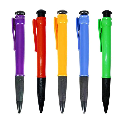 Ultra Jumbo Ballpoint Pen For Props And Dope Gag Gifts Oversized Writing Instrument With Smooth Bold Lines Extra Large Pen For Cosplay Display Awards School And Home Use Comfortable Big Grip, assorted colors