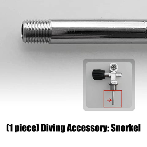 Dip Tube For Scuba Tanks Valve One Quarter Inch 32 Thread Stainless Steel Standard Spindle For Scuba Dive Gear