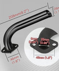 Beast Mini Bike Exhaust Pipe Kit Direct Fit For Predator SixPointFiveHP GX160 GX200 212cc 224cc 196cc Coleman CT200U CT200U Black