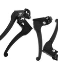 Universal Wheelchair Brake Lever Replacement Kit Heavy Duty Iron And Plastic Build Easy Install Hand Brakes For Wheelchairs Sturdy Secure Locking Parking Brakes Fits 2.2cm Opening 4 Pack, black lever set