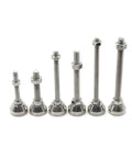 Heavy Duty 4Pcs Adjustable Feet Cups 30Mm Base Crafted From Durable 304 Stainless Steel, various sizes displayed for industrial leveling.