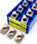 Ten Piece Internal Turning Tool Insert Set For CNC Lathe ACP200 AXMT170508G AXMT170508, hard alloy inserts in blue case