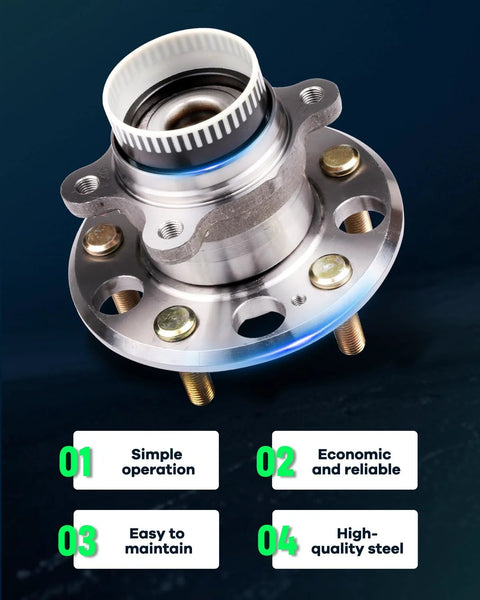 Rear Wheel Bearing Hub Assembly 512437 Pair Fits Hyundai Azera 2011 2017 Sonata 2010 2014 Tucson 2010 2015 Optima with visual features