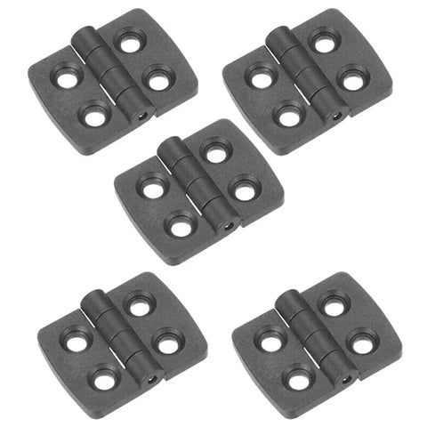 5 pieces from 10 Pcs Mini Plastic Door Hinge Set For Cabinets And Drawers ABS Hardware Hinge For Jewelry Boxes Small Butt Hinges Durable