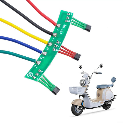 Hall Sensor Board Replacement For Electric Bikes And Scooters, 213 Hall N41 4601 Hall Effect Sensor with colored wires, scooter
