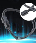 Badass 4Pin CPU Male To Female Extension Cable Featuring Heavy Duty Nylon Jacket And Pure Copper 18AWG Wire for custom builds.