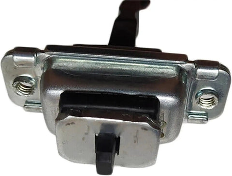 Close-up of Hyundai Tucson Front Door Check Hinge Arm Stop Strap Replacement for 2005-2014 SUV, durable rust-resistant metal